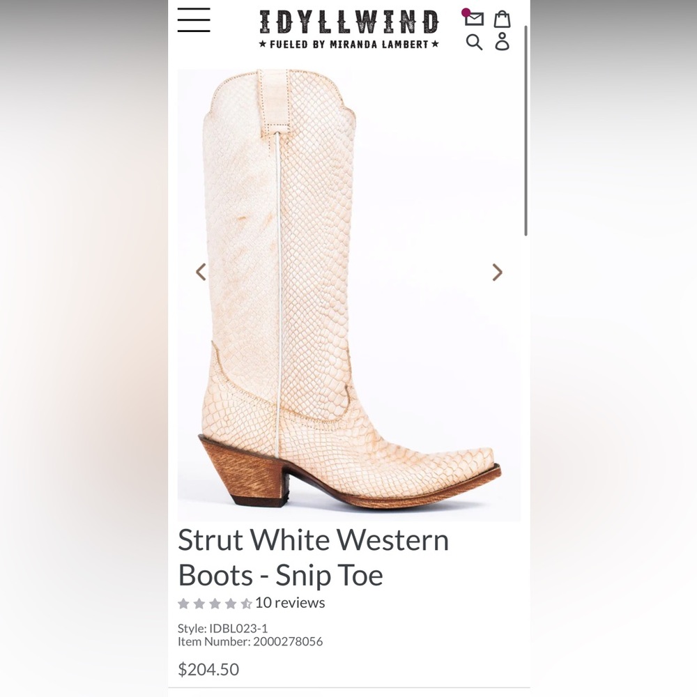 Idyllwind Snip Toe Cowboy Boots